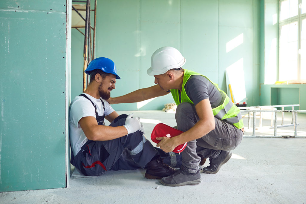 he comfort his worker after work injury